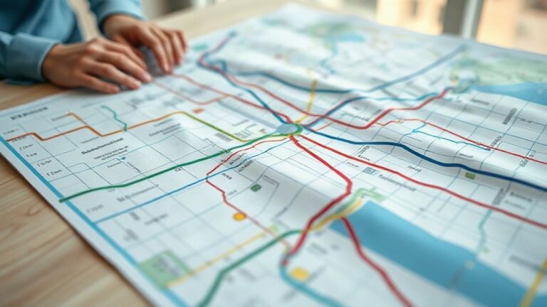 Mapa do metro de Lisboa com linhas azul, amarela, verde e vermelha